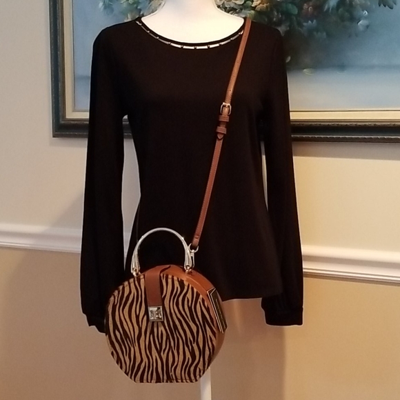 Dune London Handbags - Dune London Leopard Print Satchel Crossbody